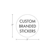 Beast Branding CUSTOM PRINTED STICKERS - 3" Circle for 1/8 Oz, 1/4 Oz, Gram Mylar Bag-Custom Print Stickers