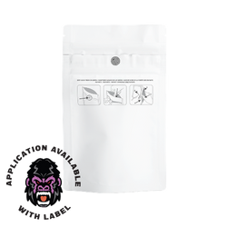 Mylar Bag DymaPak Child Resistant CR White Mylar Bag - Opaque 1 Gram (100, 500, or 1,000 Count)-MYLAR SMELL PROOF BAGS