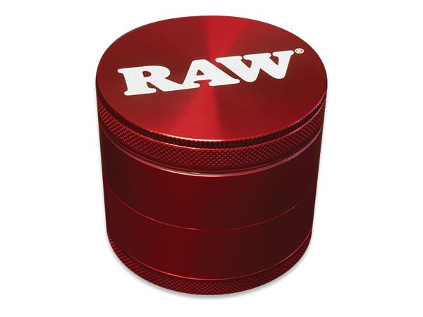 RAW Grinder G-Life 2.3" 4-Piece Grinder - Red - 55mm - (1 Count)-Grinders