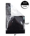 SAMPLE of Mylar Bag Black/Clear - 1/4 Oz - 7 Grams - 4 x 6.5" - (1 Count SAMPLE)-Mylar Smell Proof Bags