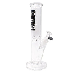 Zooted 12" Straight Tube Water Pipe - (1 Count)-Hand Glass, Rigs, & Bubblers