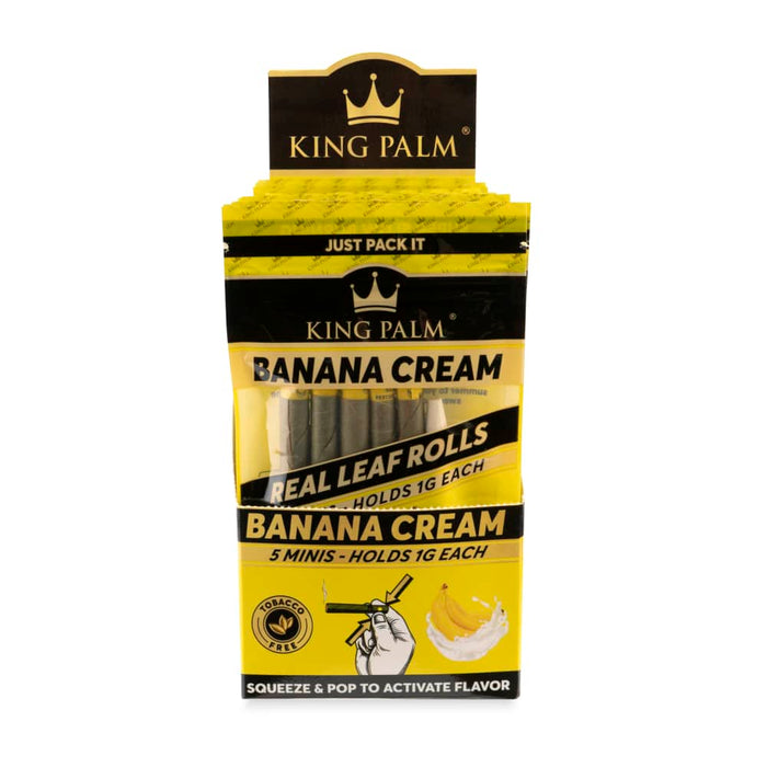 King Palm Mini Size 5 Pack - Various Flavors - (15 Count Display)-Papers and Cones