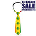 Necktie - Marijuana Leaves Repeat Rasta on Red Gold and Green-Novelty, Hats & Clothing