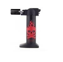 Newport Zero 6" Regular Skull Design Torch - Various Colors - (1 Count)-Lighters and Torches