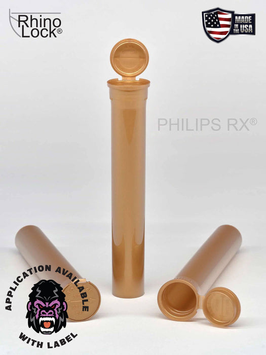 Philips RX 116mm Blunt Tube - Gold - CPSC Child Resistant - (475 Count)-Joint Tubes & Blunt Tubes