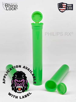 Philips RX 116mm Blunt Tube - Opaque Lime - CPSC Child Resistant - (475 Count)-Joint Tubes & Blunt Tubes