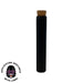 SAMPLE of 120mm Matte Black Opaque Glass Blunt Tube w/ Wood Cork - (1 Count SAMPLE)-Joint Tubes & Blunt Tubes