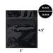 SAMPLE of Mylar Bag Opaque Black 1 Gram - 3" x 4.5" (1 Count SAMPLE)-MYLAR SMELL PROOF BAGS