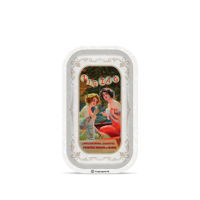 Zig-Zag Small Vintage Lanterns Rolling Tray - (1 Count)-Rolling Trays and Accessories