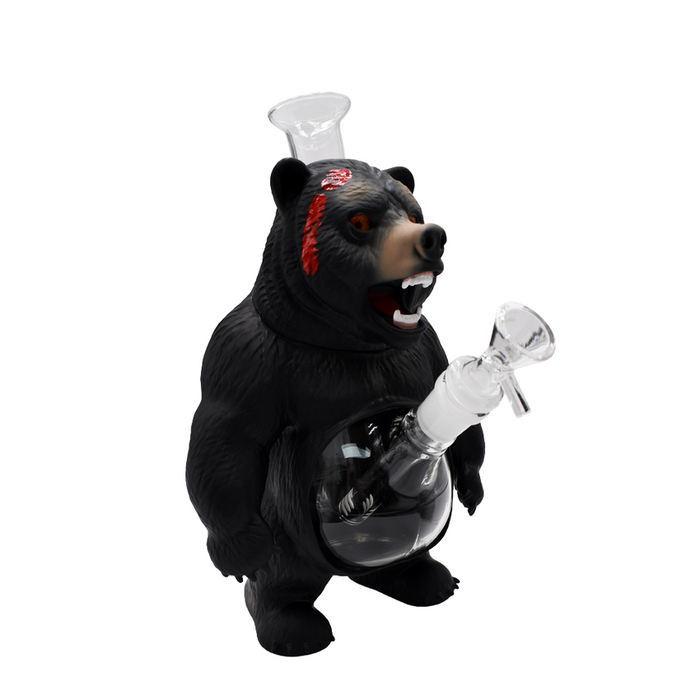 10” 3D bear Water Pipe - (1 Count)-Hand Pipes, Rigs, & Bubblers