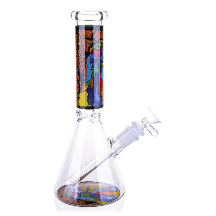 10″ Animal Pet Love Glass Bong Beaker Water Pipe - Colors May Vary - (1 Count)-Hand Pipes, Rigs, & Bubblers