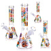 10″ Bulge Eye Glass Bong Beaker Water Pipe - Colors May Vary - (1 Count)-Hand Pipes, Rigs, & Bubblers