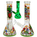 10" Glow In The Dark Mushroom Water Pipe - Color Design May Vary- (1 Count)-Hand Pipes, Rigs, & Bubblers