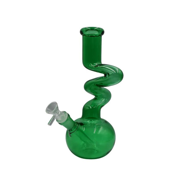 10" Kink Fishbowl Waterpipe - Colors May Vary - (1 count)-Glass Water Pipes