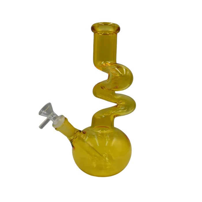 10" Kink Fishbowl Waterpipe - Colors May Vary - (1 count)-Glass Water Pipes
