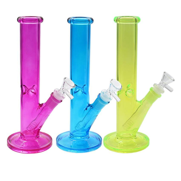 10" Neon Ice Catcher Water Pipe - Various Colors - (1 Count)-Hand Pipes, Rigs, & Bubblers