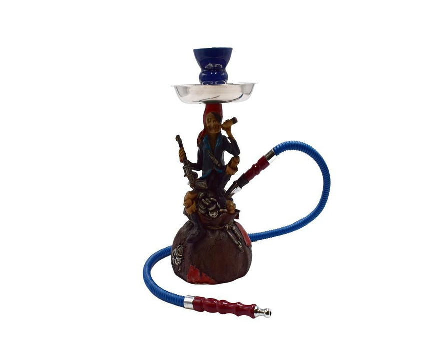 10” Skull and Dragon Acrylic Resin Hookah - Style & Color May Vary - (1 Count)-Hand Pipes, Rigs, & Bubblers