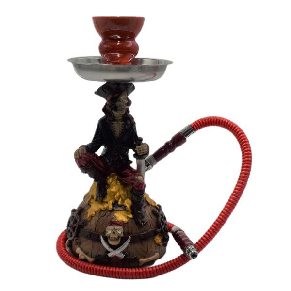 10” Skull and Dragon Acrylic Resin Hookah - Style & Color May Vary - (1 Count)-Hand Pipes, Rigs, & Bubblers