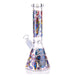 10″ Sugar Skulls Glass Bong Beaker Water Pipe - Colors May Vary - (1 Count)-Hand Pipes, Rigs, & Bubblers