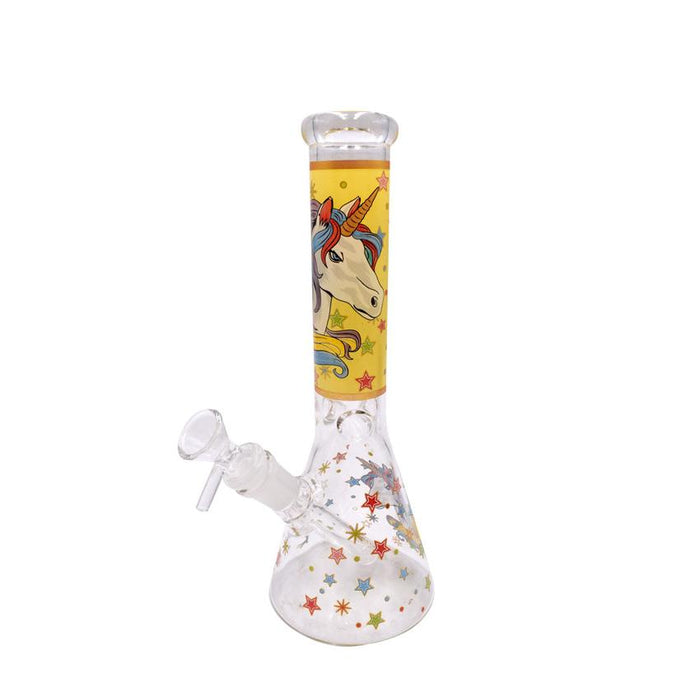 10" Unicorn Beaker Bong - Various Designs - (1 Count)-Hand Pipes, Rigs, & Bubblers