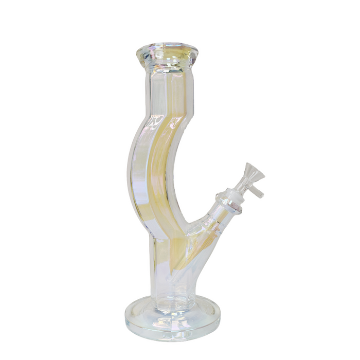 11" Diamond Cut Worked Body Water Pipe - Various Colors - (1 Count)-Hand Pipes, Rigs, & Bubblers