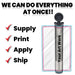 116mm Blunt Tube, with Printed Sticker and Application of sticker! Black, White or Clear Tubes-Custom Print Stickers