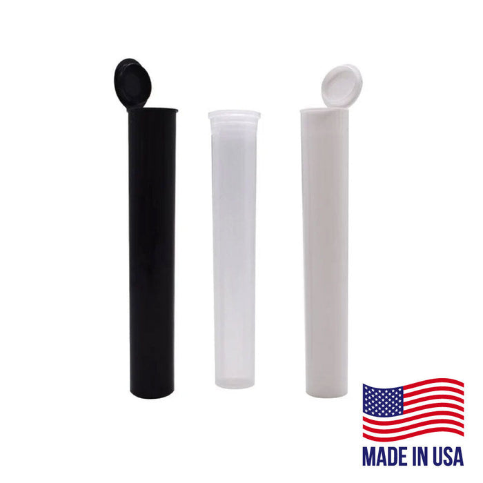 116mm Blunt Tube, with Printed Sticker and Application of sticker! Black, White or Clear Tubes-Custom Print Stickers