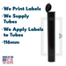 116mm Blunt Tube, with Printed Sticker and Application of sticker!-Custom Print Stickers