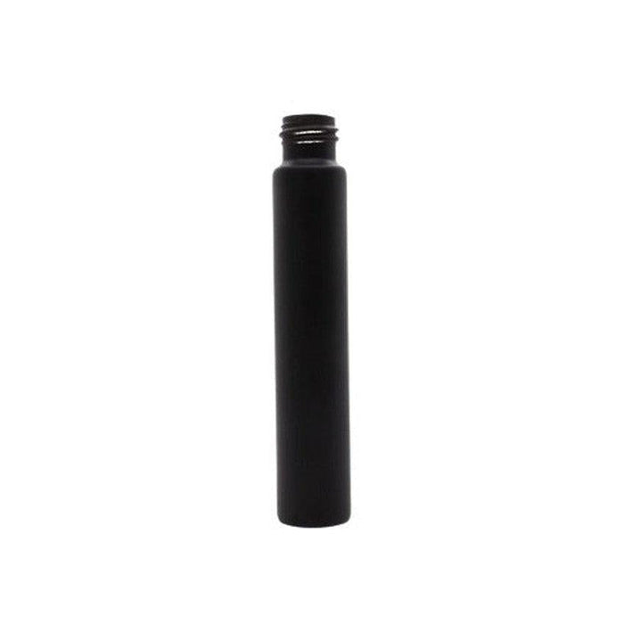 116mm Opaque Matte Black Glass Blunt Tube w/ Plastic Black Child Resistant Cap NOT ON TUBE - (100 - 45,000 Count)-Joint Tubes & Blunt Tubes