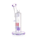 12” Bent Neck Straight Drop Shower Perc Glass Water Pipe - Various Colors - (1 Count)-Hand Pipes, Rigs, & Bubblers