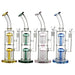 12" Double Jellyfish Water Perc - Color & Design May Vary - (1 Count)-Hand Pipes, Rigs, & Bubblers