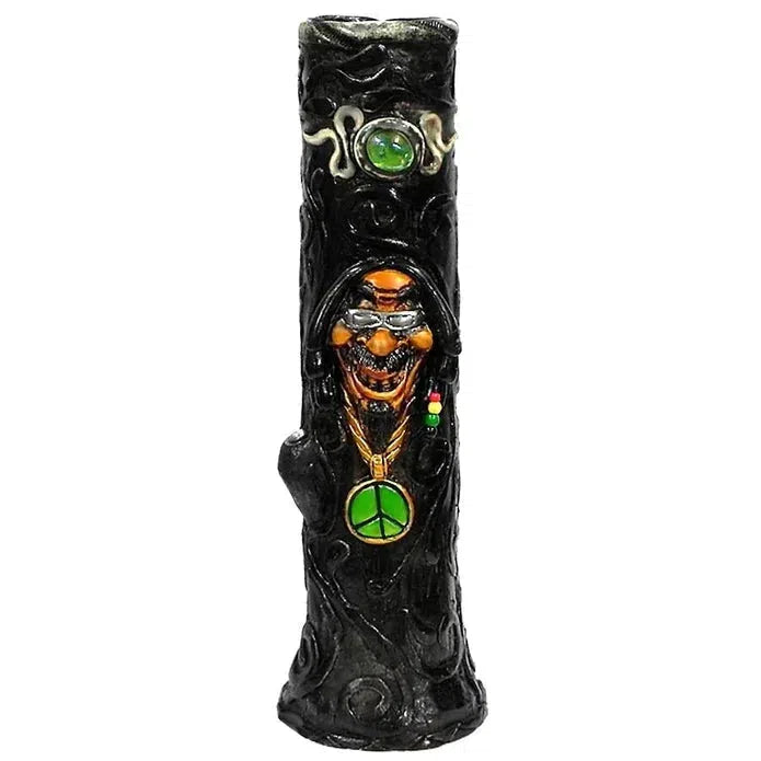 12" Hand Crafted Resin Water Bubbler - Various Designs - (1 Count)-Hand Pipes, Rigs, & Bubblers