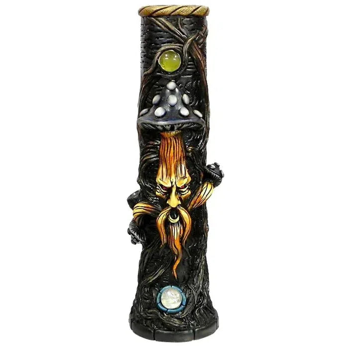 12" Hand Crafted Resin Water Bubbler - Various Designs - (1 Count)-Hand Pipes, Rigs, & Bubblers