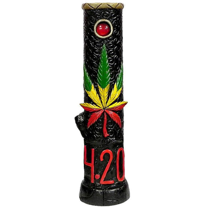 12" Hand Crafted Resin Water Bubbler - Various Designs - (1 Count)-Hand Pipes, Rigs, & Bubblers