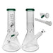 12" STR8 Water Pipe Beaker With Ice Catcher - 14mm/5mm Thick - Teal - (1 Count)-Hand Pipes, Rigs, & Bubblers