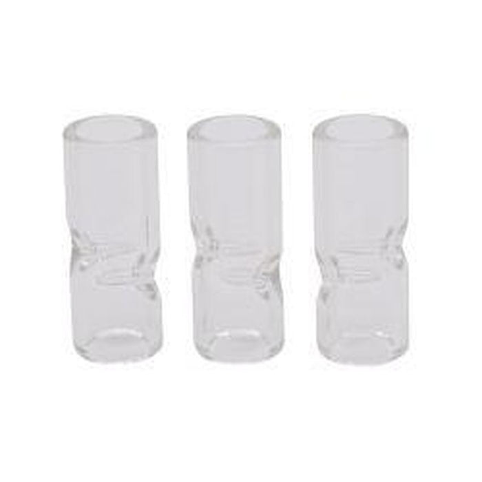 12mm Round Glass Double Pinch Tips - (12 Count)-Hand Pipes, Rigs, & Bubblers
