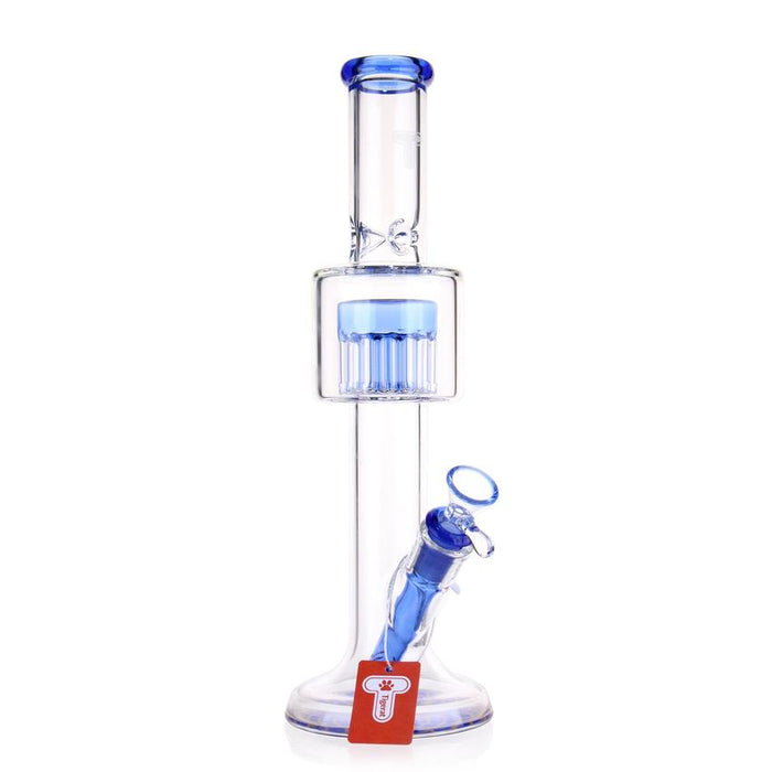 13” Dome Tree Arm Perc Glass Water Pipe - Various Colors - (1 Count)-Hand Pipes, Rigs, & Bubblers
