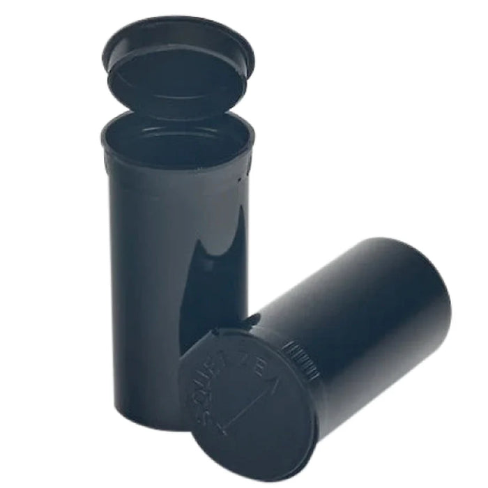 13 Dram Pop Top Vial - 1 Gram - Black - (315 Count)-Pop Top Vials