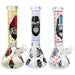 14" Glow in the Dark Gorilla Sticker Water Pipe - Design And Color May Vary - (1 Count)-Hand Pipes, Rigs, & Bubblers