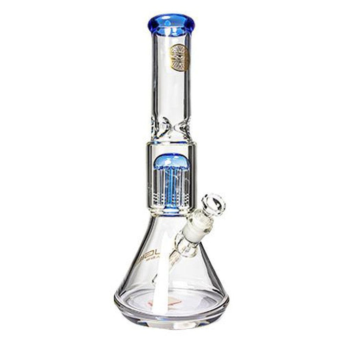 15" Bougie Beaker Water Pipe With Tree Perc - Various Colors - (1 Count)-Hand Pipes, Rigs, & Bubblers