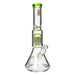 15" Bougie Beaker Water Pipe With Tree Perc - Various Colors - (1 Count)-Hand Pipes, Rigs, & Bubblers