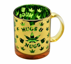 16oz Glass Coffee Mug - Various Designs - (1 or 3 Count)-Grinders