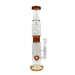 18" Inline Donut Perc Swiss Waterpipe - Colors May Vary - (1 Count)-Hand Pipes, Rigs, & Bubblers