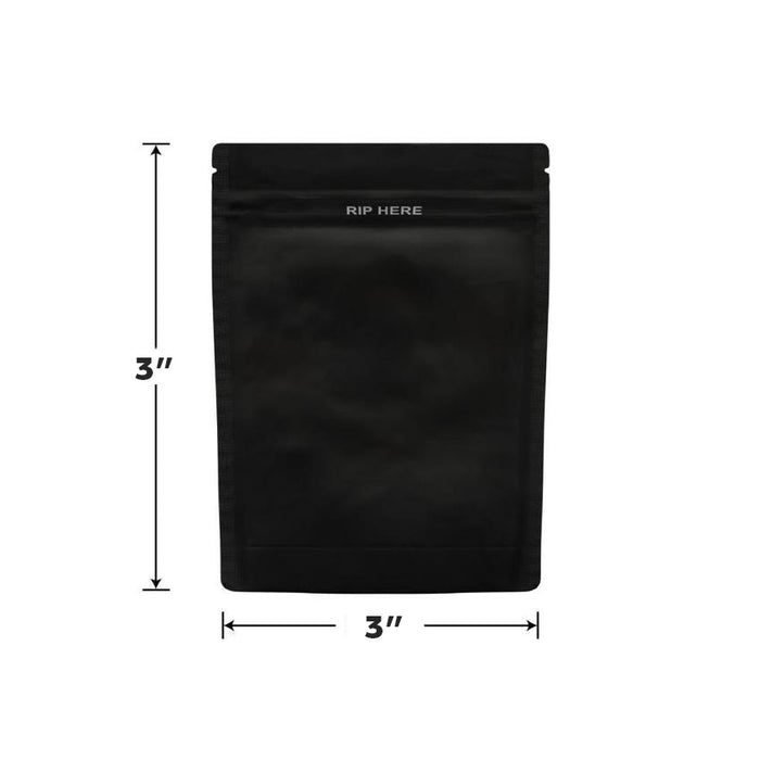 1/8 Oz Grip N Pull Child Resistant Mylar Bag With Labels & Application-Mylar Smell Proof Bags
