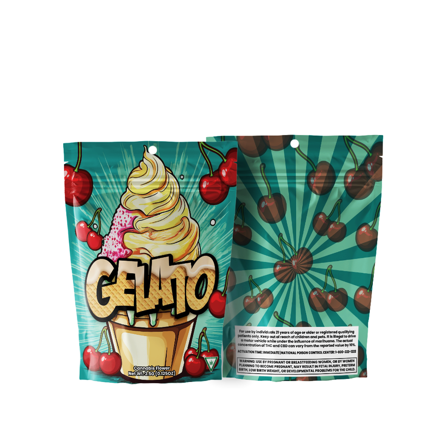 1/8 Oz Pre-Designed Strain Bag Gelato Mylar Bag 3.5g — MJ Wholesale