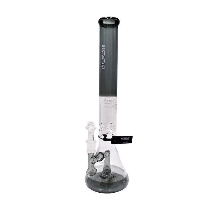 18" Roor Tech Fixed 50x5 Beaker - Various Colors - (1 Count)-Hand Pipes, Rigs, & Bubblers