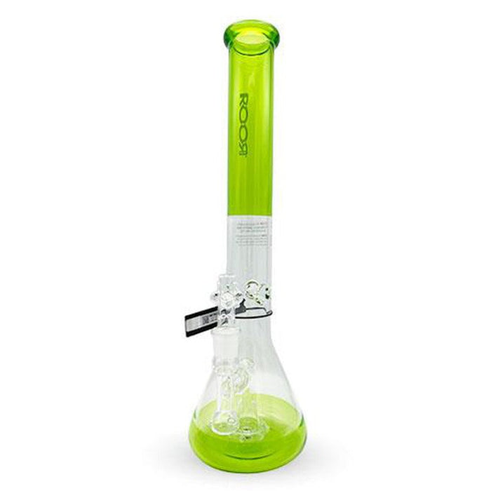 18" Roor Tech Fixed 50x5 Beaker - Various Colors - (1 Count)-Hand Pipes, Rigs, & Bubblers