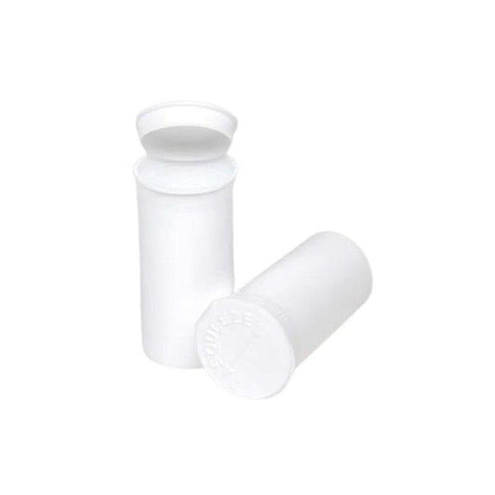 19 Dram Pop Top Vial - 1/8 Oz - White - (225 Count)-Pop Top Vials