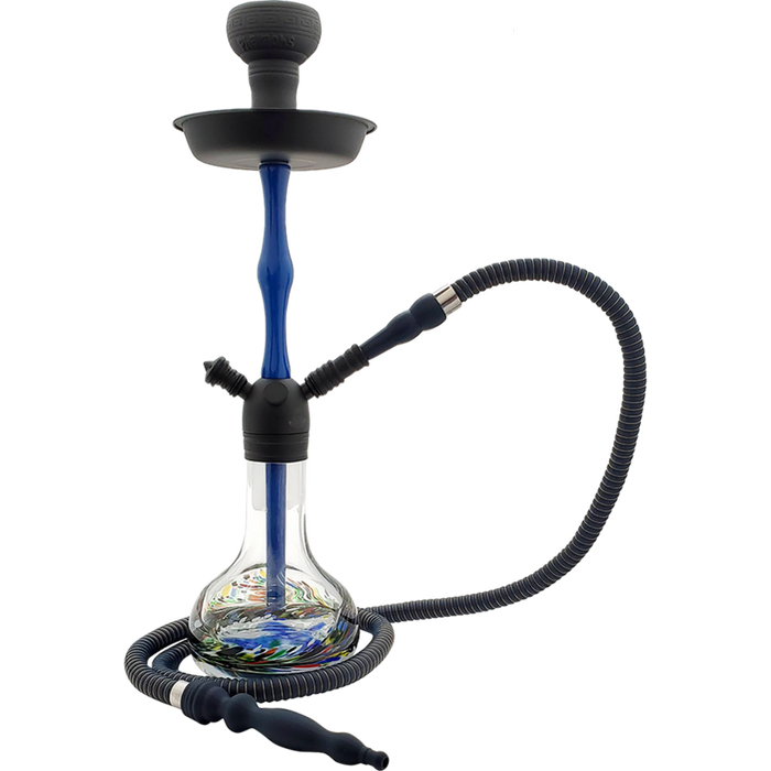 19" Pharaohs Horus Hookah - Blue - (1 Count)-Hand Pipes, Rigs, & Bubblers