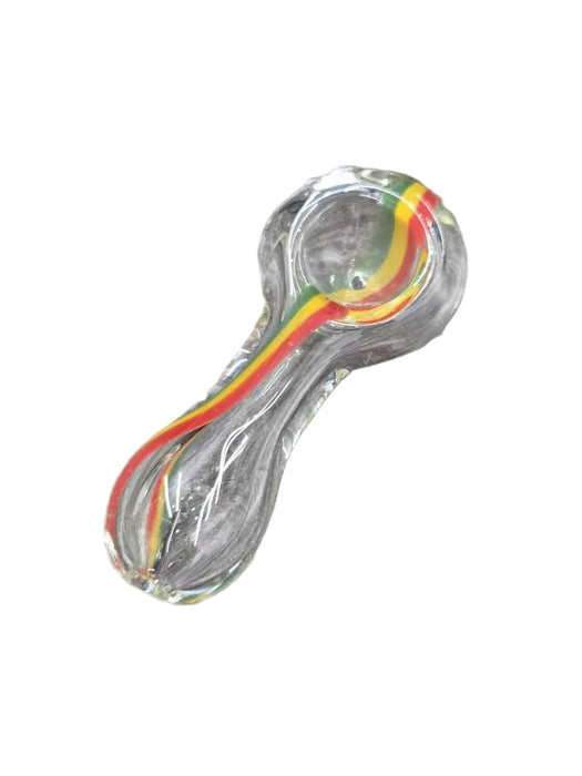 3" Rasta Frit Bowl Top Glass Hand Pipe - (5 Count)-Hand Pipes, Rigs, & Bubblers